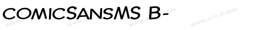 comicSansMS B字体转换
